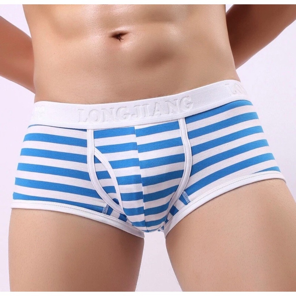 NEW 4 Pair Mens Striped Briefs Cotton Stretch Trunks Underwear SMALL
